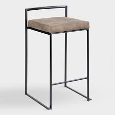 Best kitchen islands 2020 with (buying guide). Black Metal Langdon Counter Stools Set Of 2 World Market