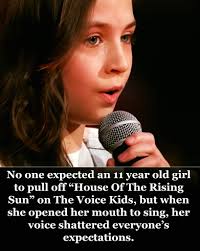 This 11 year old named Georgia showed up for a blind audition