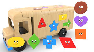 Learn Shapes With Wooden Truck Toy Colors And Shapes Videos Collection For Children Wooden Truck Toys Wooden Car