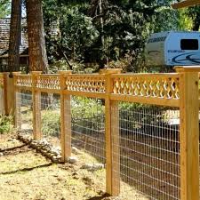 Building a garden fence with hog wire panels Fence Options Front Yard Fence Backyard Fences