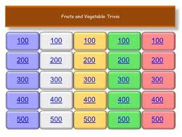 Questions and answers about folic acid, neural tube defects, folate, food fortification, and blood folate concentration. Fruit And Vegetable Trivia Game Powerpoint Game By Ask The Health Educator