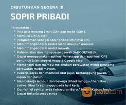 Lowongan supir pribadi di grand wisata. Dibutuhkan Segera Sopir Pribadi Jakarta Selatan Jualo