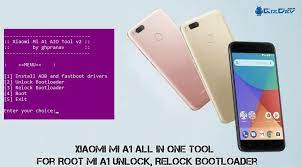 · then hold down the volume down and power button. Herramienta Xiaomi Mi A1 All In One V2 Para Desbloquear Root Mi A1 Relock Bootloader