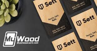 Wood Business Cards 24-Hour Production Available + Design Team