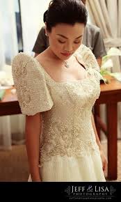 Javier And Marie S Bohol Wedding 12 08 09 Filipiniana Wedding Dress Filipiniana Dress Modern Filipiniana Dress