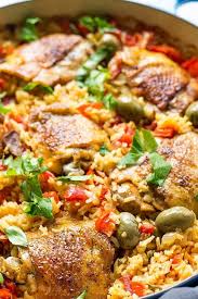 Spanish Chicken And Rice Best Arroz Con Pollo Lavender Macarons Chicken And Spanish Rice Spanish Chicken Camping Recipes Dinner