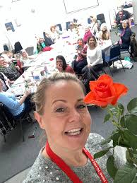 The Craft group at Harwich have been busy painting Easter Eggs for the  Harwich and Dovercourt Easter Egg Hunt 🐣 Also a rose for each member was  given by Soner and Elif