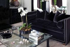 Steel Blue Velvet Sofa Velvet Couch Living Room Home Living Room Interior