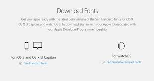 Download San Francisco Font Used In Ios 9 Watchos El Capitan Directly From Apple Redmond Pie