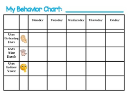 Weekly Behavior Chart