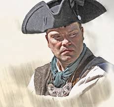 Colonial Militiaman Portrait Greeting Card by Randy Steele