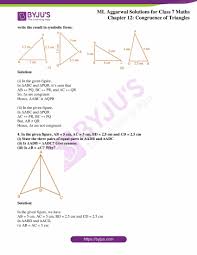Identifying congruent triangles hw hr 4:proving. Ml Aggarwal Solutions For Class 7 Chapter 12 Congruence Of Triangles Download Free Pdf