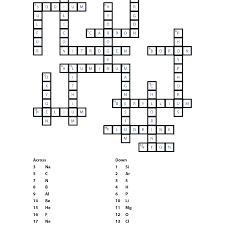 Solutions are provided at the end of the book. Printable Element Crossword Puzzle And Answers