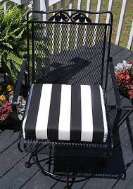 outdoor universal patio chair cushion black white stripe foam choose size white outdoor furniture outdoor furniture cushions wood patio chairs