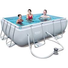 Bestway Opzetzwembad Mistral Set Rechthoek 282cm Met Afbeeldingen Zwembaden Staal