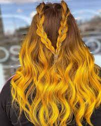 50 creative way to use this coloring technique. 20 Yellow Hair Dye Ideas For A Spicy Hairstyle