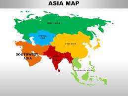 Asia is earth's largest and most populous continent, located primarily in the eastern and northern hemispheres. South Asia Continents Powerpoint Maps Powerpoint Slide Images Ppt Design Templates Presentation Visual Aids