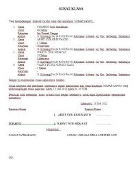 Contoh Surat Keterangan Ahli Waris Bpjs Contoh Surat