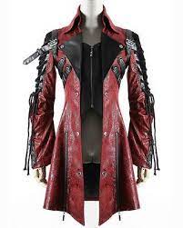 Punk Rave Poison Jacket Mens Red Black Faux Leather Goth Steampunk Military Coat Ebay Clothes Fashion Steampunk Clothing