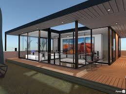 Energy efficient house, sky-lounge