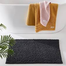 Bathroom floor linen makes your living space cozy and adds texture to your home decor. Adairs Microplush Bobble Bath Mat Coal Bathroom Bath Mats Adairs Online