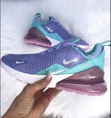 Swarvoski Womens Girls Nike Air Max 270 Nike Air Max 270 Woth Bling Slip On Tennis Shoes Nike Air Max Nike Air Shoes
