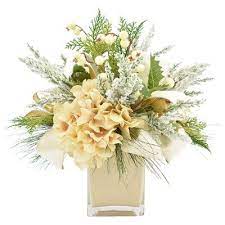 Artificial silk hydrangea floral arrangements in decorative calla lily flower arrangement in flower vase. Pin On Floral