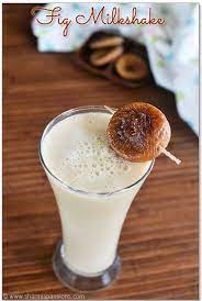 Fig Milkshake Recipe Fig And Honey Milkshake Sharmis Passions Milkshake Recipes Healthy Milkshake Indian Dessert Recipes