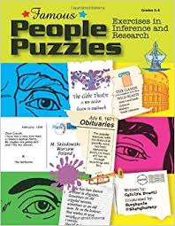 The daily wonderword puzzle is found at wonderword.com by clicking on today's puzzle. Famous People Puzzles Exercises In Inference And Research Powell Carolyn Amazon Es Libros