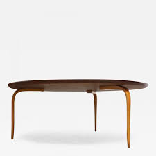 It consists of a beautiful table top, tilted in the ends and with beautiful elm root inlays in the middle. Bruno Mathsson Swedish Teak And Birch Round Annika Coffee Table By Bruno Mathsson