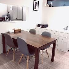 4ldkで 家族の リビング ikea ダイニングテーブル イームズチェア ダイニングテーブル チェア ダイニングチェアについてのインテリア実例 ダイニング部分 ブ 2018 11 03 20 39 46に共有されました ダイニングテーブル ikea ダイニング ダイニング