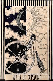 The tarot card has jupitarian energy and is the card of luck, fortune, chance, and destiny. Steven Tyler The Wheel Of Fortune Tarot Drawing By Kathy Zyduck