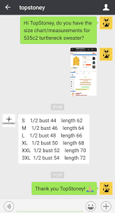 general topstoney si 535c2 turtleneck sweater size chart