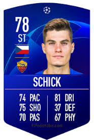 Patrik schick (born 24 january 1996) is a czech footballer who plays as a striker for german club bayer 04 leverkusen, and the czech republic national team. Patrik Schick Fifa 19 Rating Card Price