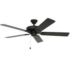 Classic 52 In Matte Black Outdoor Downrod Or Flush Mount Ceiling Fan Energy Star Ceiling Fan Flush Mount Ceiling Fan Outdoor Bathrooms