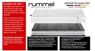 Ideal, wenn sie und ihr partner die gleichen ansprüche haben. Rummel My 500 T Taschenfederkern Matratze Alles Zum Schlafen