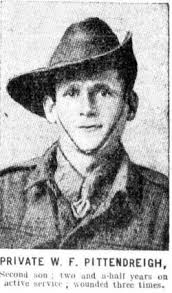 William Fraser Pittendreigh (1896-1928)