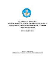 Silabus mata pelajaran sekolah menengah atas/madrasah aliyah/sekolah menengah kejuruan/madrasah aliyah kejuruan (sma/ma/smk/mak) mata pelajaran matematika kementerian pendidikan dan kebudayaan jakarta, 2016 daftar isi daftar isi i i. Doc Silabus Pendidikan Agama Islam Dan Budi Pekerti Sma Versi Rendy Farizza Academia Edu