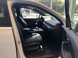 Front Seat View Of The 2018 Audi Q7 With Black Interior Vehicle Available At Audi Of Bridgewater Nj Audi Dealership Audi Used Luxury Cars