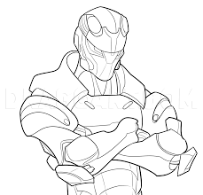 Coloring mesmerizing fortnite rifle scar coloring page fortnite. How To Draw Carbide From Fortnite Coloring Page Trace Drawing