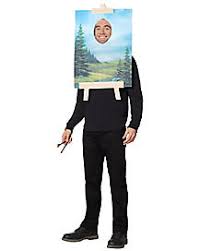 I loved his voice, cheer and who didnâ€™t wait in suspense watching bob put a happy. Adult Bob Ross Painting Costume Firefly Spirithalloween Com