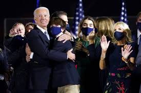 Naomi and neilia died in a car crash in 1972, days after he. Joe Biden Kamala Harris Their Families On Stage For Fireworks Photogallery