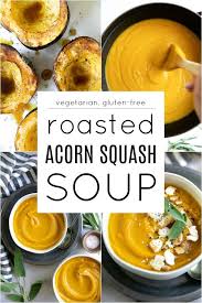Roasted Acorn Squash Soup Recipe The Forked Spoon Recipe Acorn Squash Soup Acorn Squash Soup Recipe Acorn Squash