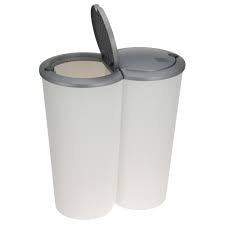 Mobel Wohnen Mull Abfalleimer Duo Mulleimer Doppel Abfalleimer Papierkorb Mulltrenner Kuche 2x25 Liter 50l Neu