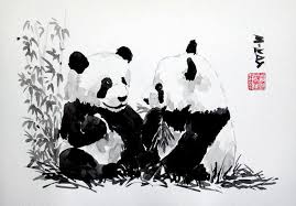 Panda Painting Panda Painting Panda Art Japanese Painting