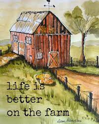 One morning just after joe had left to drive to his class, mary walked out to the barn and reflected on her state of. Red Barn With Quote Mixed Media By Diane Palmer