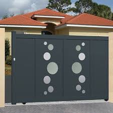 Portail Coulissant Alu Plein Droit Miami Portail Coulissant Portail Portail Aluminium Coulissant