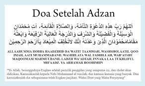 Doa Setelah Adzan Sesuai Sunnah Blog Pendidikan