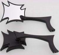 J P Cycles Black Wild Maltese Cross Mirror Set With Radical Elbow Stem Maltese Cross Motorcycle Parts And Accessories Maltese