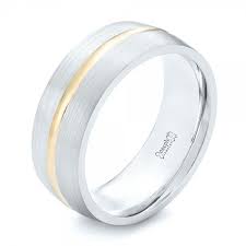 Custom Two Tone Men S Wedding Band 103290 Seattle Bellevue Joseph Jewelry In 2022 Mens Wedding Bands Custom Wedding Rings Mens Gold Wedding Band